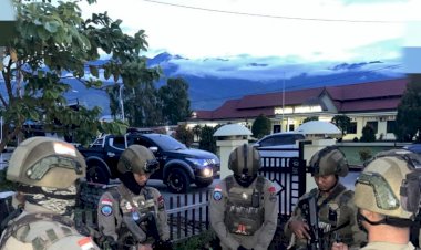 Satgas Ops Damai Cartenz Amankan Penanaman Jagung Serentak di Wamena