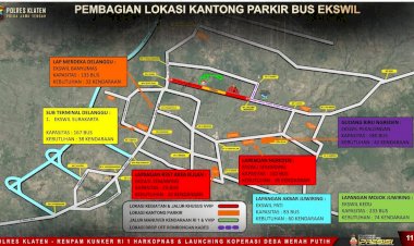 Dukung Kelancaran Kunker Presiden R.I di Klaten, Polda Jateng Siapkan Tujuh Kantong Parkir Bus