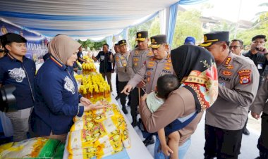 Kapolri Tinjau GPM Polda Banten, Telah Distribusikan 27 Ton Beras SPHP ke Masyarakat