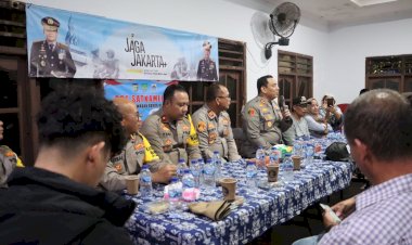 Jaga Kamtibmas, Kapolres Tanjung Priok Sambangi Satkamling RW 011 Muara Angke