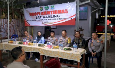 Polres Metro Bekasi Kota dan Ditbinmas PMJ Gelar Ngopi Kamtibmas Bareng Warga Rawa Semut