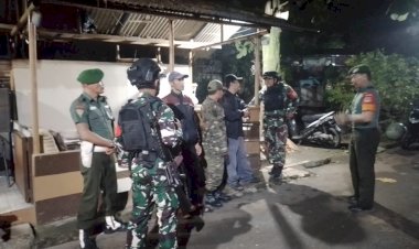 Jaga Kondusivitas Wilayah, Koramil 07/Limo Kodim 0508/Depok Gelar Patroli Malam dengan Kendaraan Maung