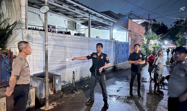 Pamapta Polres Metro Tangerang Kota dan SPKT Polsek Ciledug Gerak Cepat Tangani Kasus Pria Tewas Saat Banjir