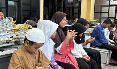 Satreskrim Polres Metro Jakpus Gelar Pengajian dan Santunan Anak Yatim