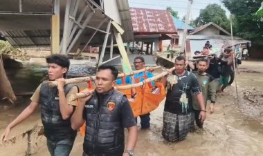Polres Pidie Jaya dan Tim Gabungan Temukan Santri yang Hanyut di Jangka Buya