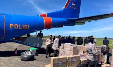 Bantuan Logistik Mabes Polri Tiba di Sumbar, Distribusi Difokuskan ke Daerah Paling Terdampak