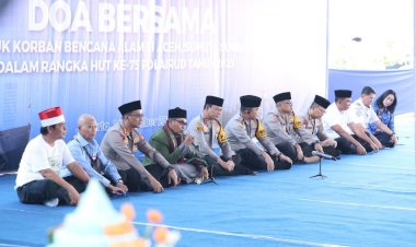 Polairud Polda Metro Jaya Gelar Doa Bersama untuk Korban Bencana Aceh, Sumut dan Sumbar