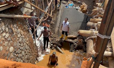 Polda Sumut Bangun Jembatan Darurat di Tapteng, Pulihkan Akses Warga dan Jalinsum