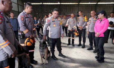 Polda Sumut Kerahkan Unit K9 untuk Percepat Pencarian Korban Banjir Bandang dan Longsor di Tapteng–Sibolga
