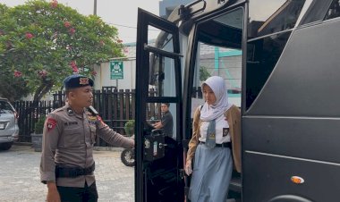 Bus Sekolah Gratis Brimob Polda Metro Jaya Selalu Jadi Kebanggaan Warga Tangerang Selatan