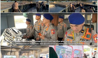 KP Wisanggeni-8005 Angkut Bantuan Kemanusiaan dari Sabang ke Pelabuhan Malahayati