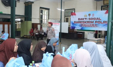 Bakti Sosial Bareskrim Polri Sambut HUT Reserse ke-78 di Jakarta Pusat