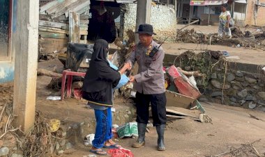 Respons Cepat, Polda Sumbar Bantu Pemulihan Korban Bencana di Kecamatan Pauh