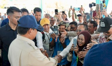 Cek Panen Raya di Karawang, Petani Antusias Bertemu Prabowo
