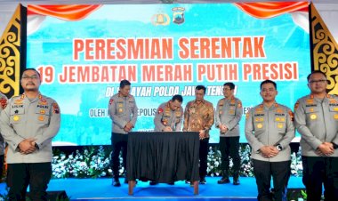Kapolri Resmikan 19 Jembatan Merah Putih Presisi, Komitmen Tindaklanjuti Arahan Presiden Prabowo