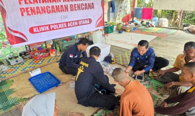 Polri Hadir Jaga Asa di Tengah Bencana, Ratusan Warga Aceh Terima Layanan Bakti Kesehatan Ops Aman Nusa II