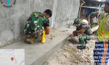 Renovasi Tiga RTLH TMMD Depok Capai Hingga 77 Persen
