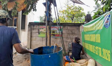 Hari Ke-24 TMMD, Pembangunan Sumur Bor di Depok Capai Progres Signifikan
