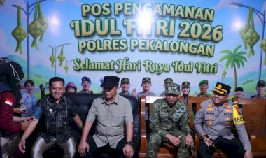 Solid! Plt Bupati dan Kapolres Serta Dandim Pekalongan Kompak Cek Pos Pam