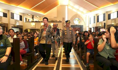 Sapa Jemaat Gereja St. Yoseph, Kapolda Sumsel Ajak Gotong Royong Jaga Kamtibmas Bumi Sriwijaya