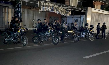 Patroli Brimob dan Perintis Bubarkan Balap Liar di Kawasan Jalan Taman Mini, Sejumlah Remaja Diamankan