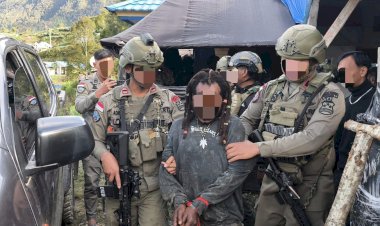 Satgas Operasi Damai Cartenz Amankan Terduga Anggota KKB Kodap VIII Intan Jaya