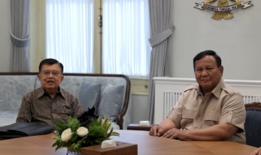 Prabowo Terima Kunjungan Jusuf Kalla, Siap Partisipasi Bangun Energi Hijau