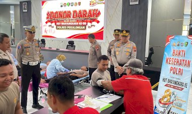 Hari Bhayangkara ke-80, Polres Pekalongan Wujudkan Kepedulian Lewat Aksi Donor Darah