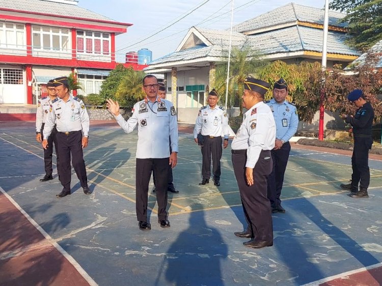 Apresiasi Pembinaan Kemandirian, Kakanwil Kumham Kalsel Monitoring di Lapas Tanjung