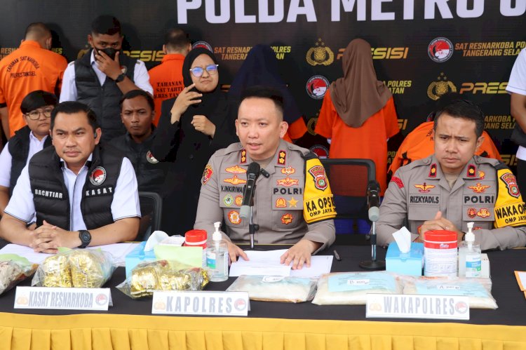 Ungkap Penyalahgunaan Narkotika, Polres Tangsel Sita 642 Kg Ganja, 7,8 Kg  Sabu dan 1,1 Kg MDMA