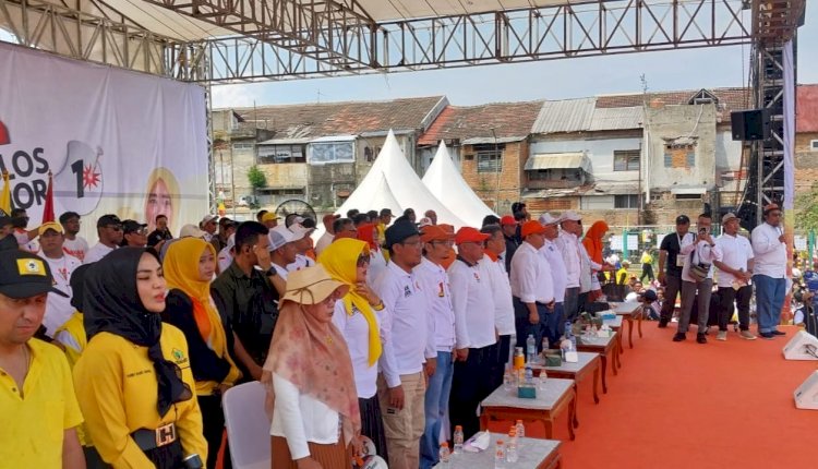 Babinsa Baktijaya Koramil 03/Sukmajaya,  Monitoring Kampanye Paslon Wali Kota dan Wakil Wali Kota Depok No Urut 1