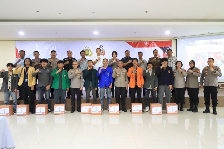 Polres Metro Bekasi Kota Gandeng Mahasiswa dan OKP Gelar Baksos Sambut Ramadhan