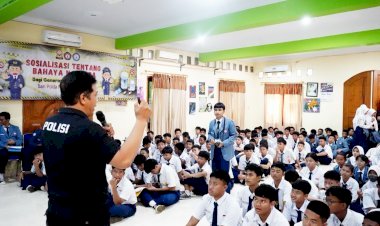 Polda Metro Jaya Gelar Penyuluhan P4GN di SMP Negeri 9 Jakarta