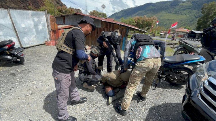 Terlibat Penembakan Personil Polri, Anggota KKB Ditangkap Satgas Damai Cartenz di Puncak Jaya