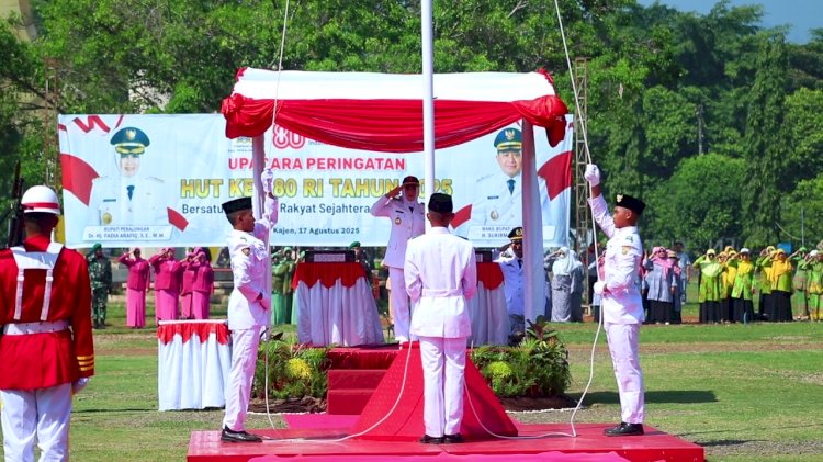 Kapolres Pekalongan Hadiri Upacara Detik-Detik Proklamasi HUT ke -80 RI