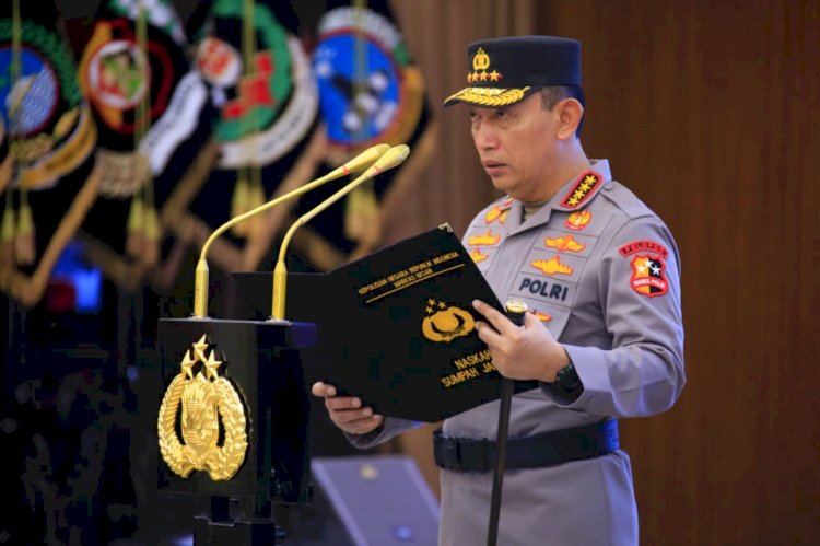 Kapolri Pimpin Sertijab dan Pelantikan Pejabat Tinggi Polri