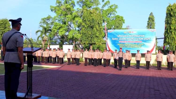 Wakapolres Pekalongan Pimpin Upacara Hari Juang Polri 2025