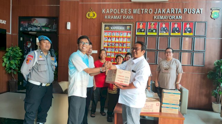 Polres Metro Jakarta Pusat Terima Bantuan dari Warga, Simbol Eratnya Hubungan Polisi dan Masyarakat