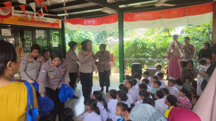 Polda Metro Jaya Gelar Bakti Sosial dan Trauma Healing di Bendungan Hilir