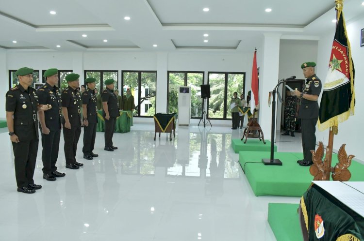 Danrem 051/Wijayakarta Pimpin Serah Terima Jabatan Dandim 0508/Depok
