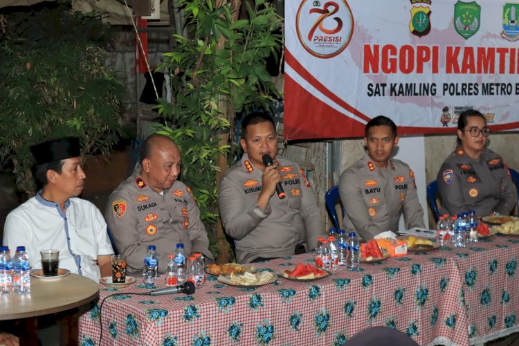 Ngopi Kamtibmas di Mustikasari, Bentuk Sinergi Polisi dan Warga Jaga Kamtibmas