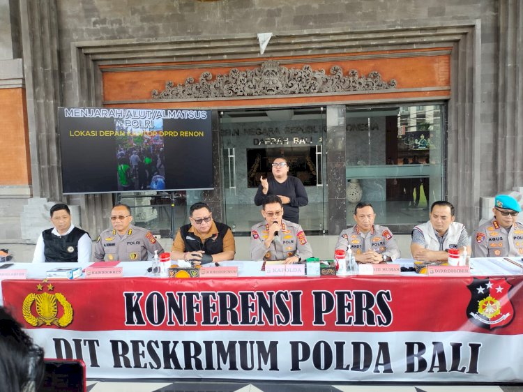 Polda Bali Tetapkan 14 Tersangka Kerusuhan Unjuk Rasa 30 Agustus