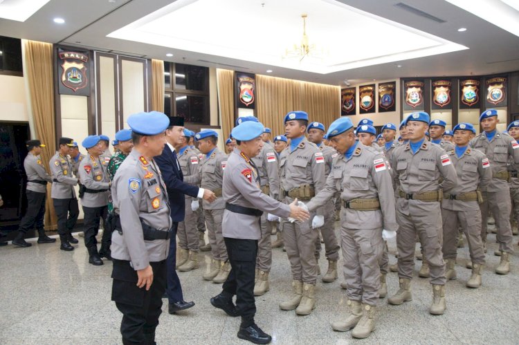 Kontribusi Global: Polri Resmi Lepas Satgas FPU 7 MINUSCA Bhayangkara untuk Misi Perdamaian PBB