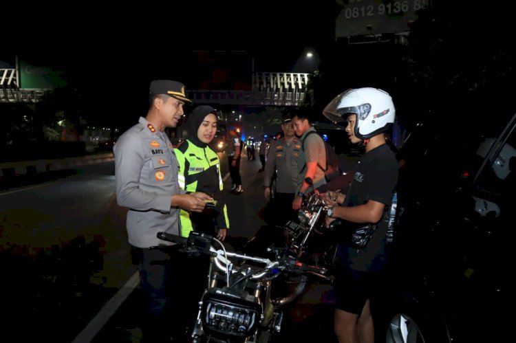Cegah Kejahatan dan Balap Liar, Polres Metro Bekasi Kota Gelar Patroli Skala Besar Gabungan