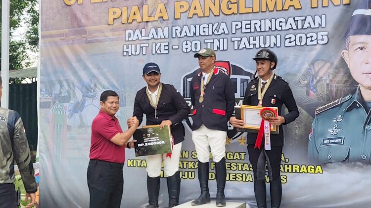 98 Atlet dari 9 Provinsi Bersaing di Open Turnamen Berkuda Piala Panglima 2025