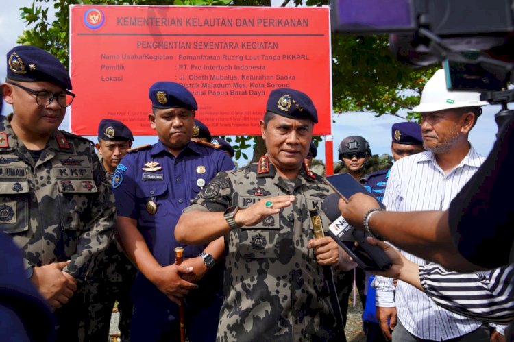 KKP Hentikan Pemanfaatan Ruang Laut Tak Berizin di Sorong Papua