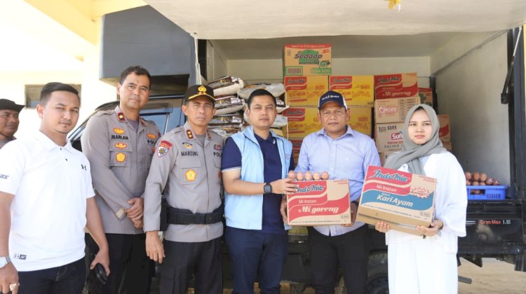 Kapolda Aceh Tiba di Langsa Lewat Jalur Darat, Beri Bantuan hingga Wifi Gratis untuk Warga