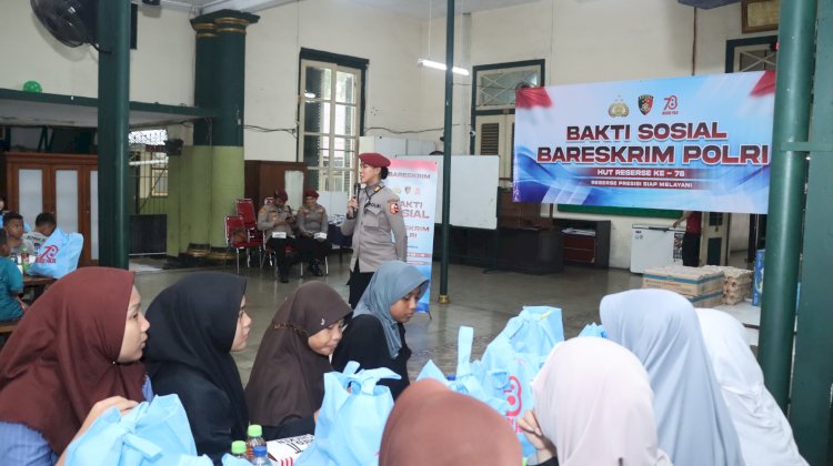 Bakti Sosial Bareskrim Polri Sambut HUT Reserse ke-78 di Jakarta Pusat