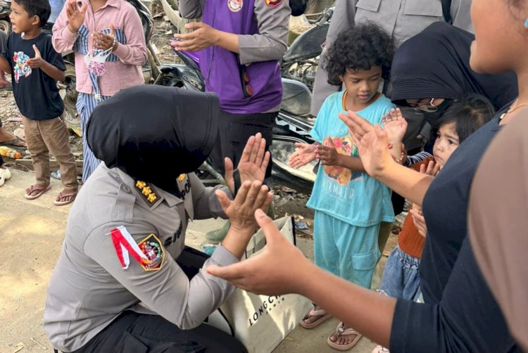 Tim Trauma Healing Polri Beri Dukungan Psikososial bagi Korban Banjir di Aceh Tamiang
