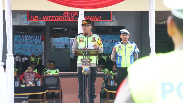 Gelar Pasukan Ops Lilin Candi, Kapolres Pekalongan Tekankan Rasa Aman untuk Umat Kristiani